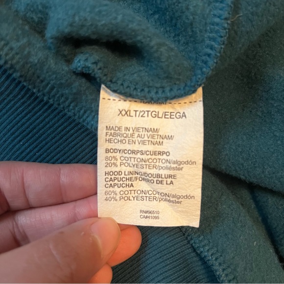 Under Armour Mens Blue Hoody Size XXLT - Picture 3 of 4